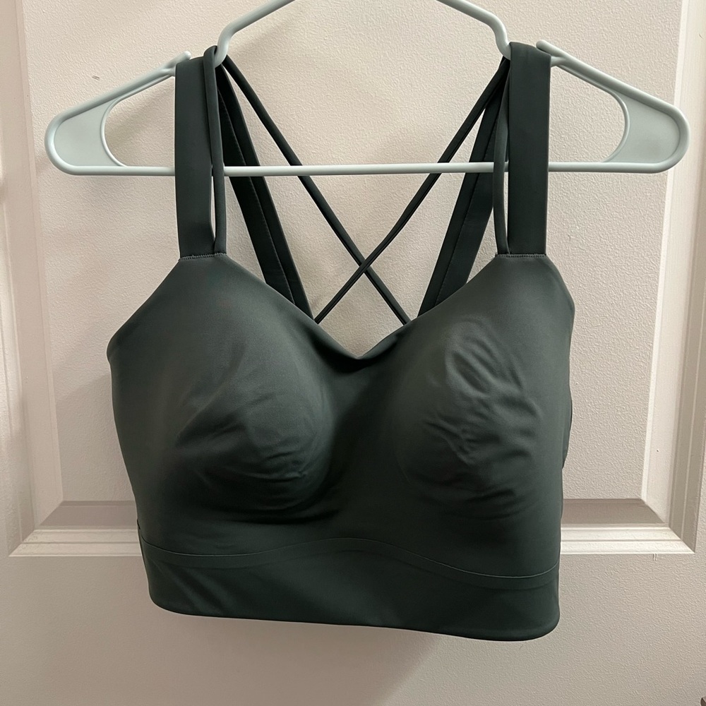 SOLD - NWT Like a Cloud Longline Bra D/DD (Dark Forest)